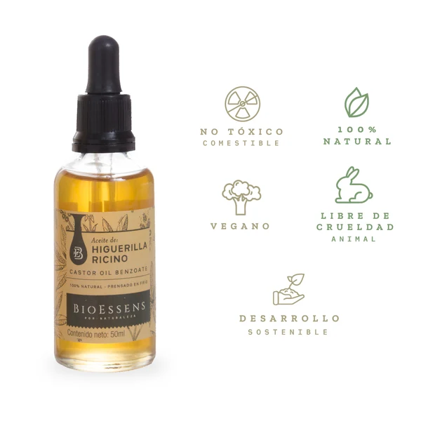 ACEITE DE HIGUERILLA RICINO X 50 ML BIOESSENS