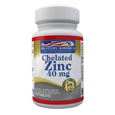 ZINC CHELATED 40MG X100 TAB HEALTHY