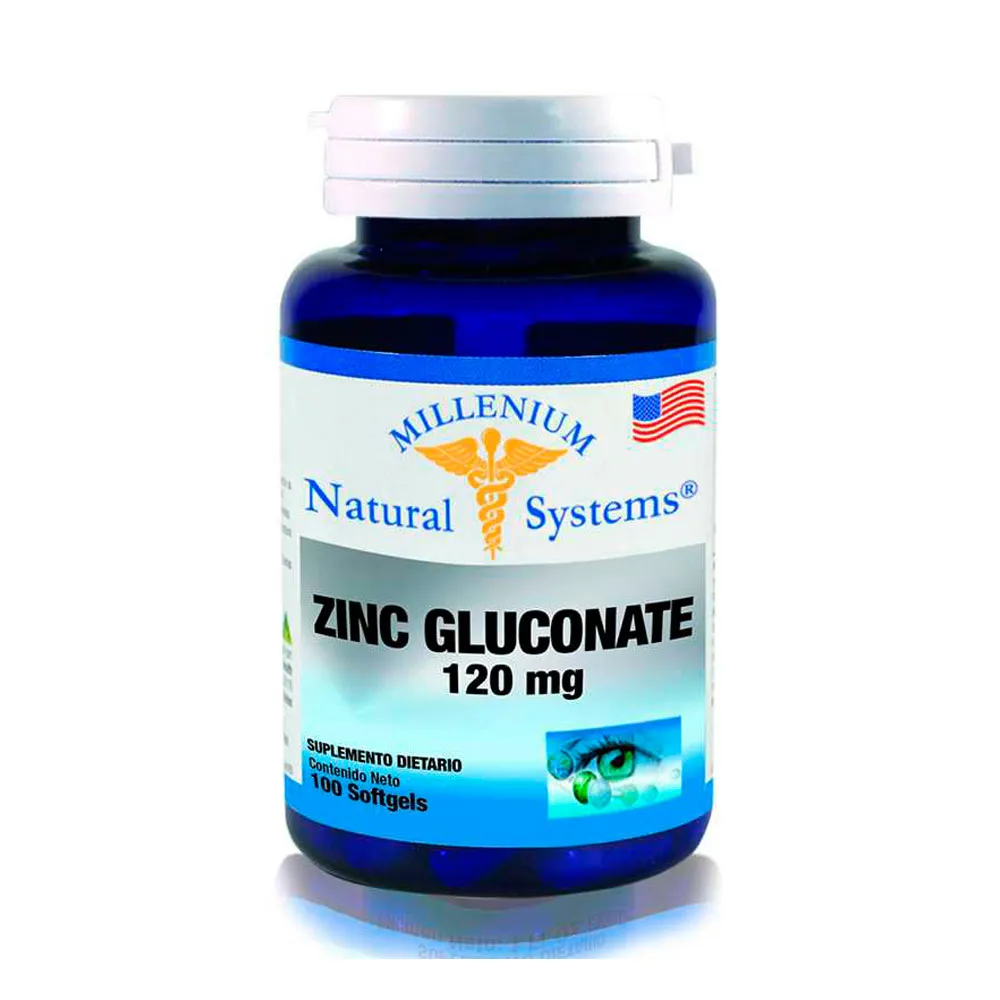 ZINC GLUCONATE 120MG X 100 SOFGELS SYSTEM